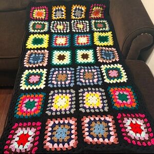 Beautiful Brand New Multicolor Crocheted Alfghan